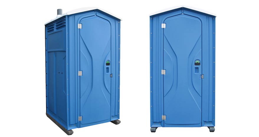 Long-term porta potty units on site in Hillsborough, New Hampshire